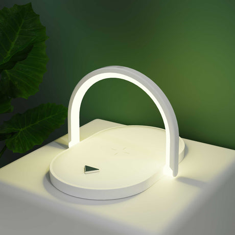 Light your room with soft light with this white color fast wireless charger by ANIONEX