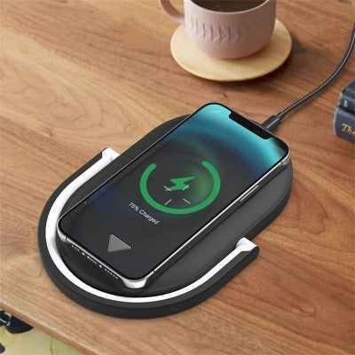 Charge your phone easy and fast with our LED wireless charger by ANIONEX